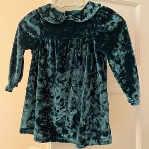 Velvet Green Kids Dress